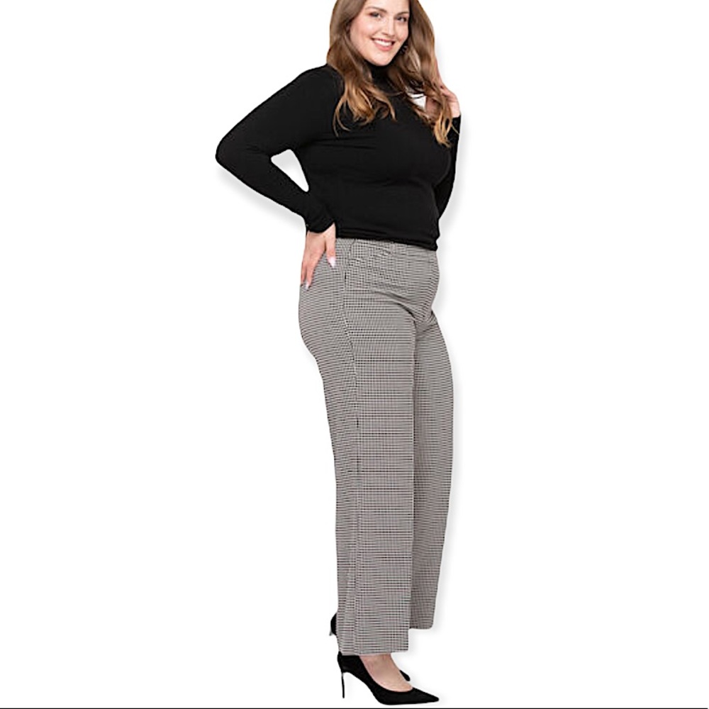 Size 12 Houndstooth Wide Leg Pant